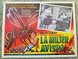 Vintage La Mujer Avispa The Wasp Woman Lobby Card 16.  75 " X 12.  75 "