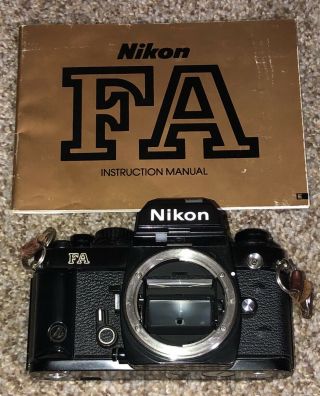 Vintage Nikon Fa 35mm Slr Film Camera Body Only Without Lens - Can’t Get)