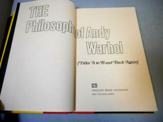 1975 THE PHILOSOPHY OF ANDY WARHOL - HAND DRAWN SOUP CAN & SIGNED BY WARHOL 5
