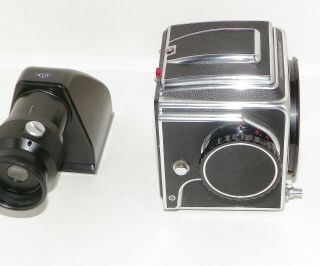 Hasselblad 500 CM Camera Body Medium Format SLR / HC - 4 Prism Finder West Germany 6