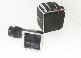 Hasselblad 500 CM Camera Body Medium Format SLR / HC - 4 Prism Finder West Germany 8