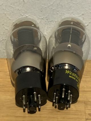 NOS Match Pair western electric 350b / 6l6 tube 46/47 Min31 10