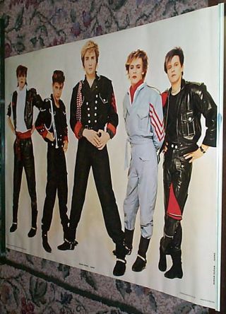 Duran Duran Early 80s Group Vintage Poster In