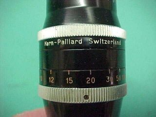 Kern Paillard Yvar 1:2,  8 F=75mm AR Film Movie Camera Lens Bolex Switzerland 4