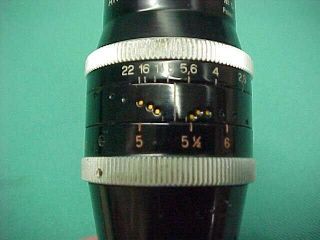 Kern Paillard Yvar 1:2,  8 F=75mm AR Film Movie Camera Lens Bolex Switzerland 5
