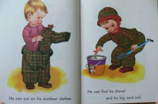 3 Vintage Little Golden Books BUSY TIMMY,  THE BABY,  THE BOY WITH A DRUM 5