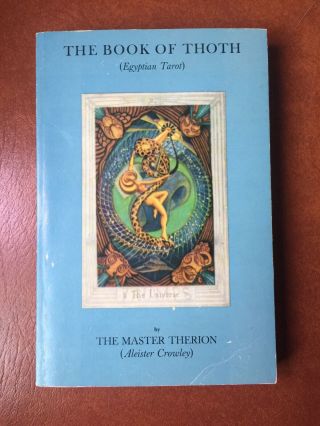 Rare The Book Of Thoth Tarot Aleister Crowley Occult Witchcraft Magick Softcover