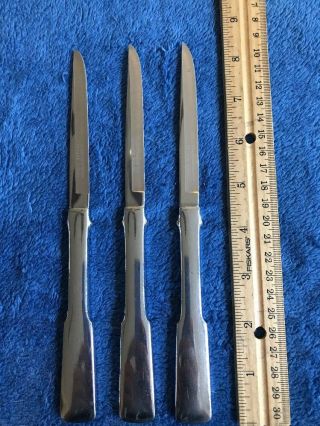 Vintage Set Of 3 Towle Byfield Steak Knives
