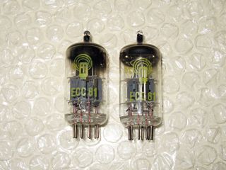 2 Nos Rft 12at7/ecc81 Vintage Preamp Audio Radio Valves Tubes Made In Germany.