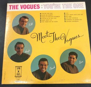 Vintage Lp Vinyl Record Meet The Vogues Co&ce Records You 