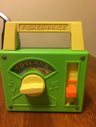 Fisher Price Toyland Wind - Up Radio Music Box Radio 795 - Vintage 1983
