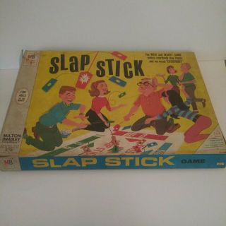 Vintage Board Game Slap Stick Milton Bradley 1967