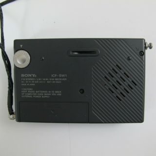 PARTS REPAIR Sony ICF - SW1 Portable Shortwave Receiver Soft Case Vintage Japan 4