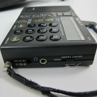 PARTS REPAIR Sony ICF - SW1 Portable Shortwave Receiver Soft Case Vintage Japan 6