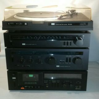 ☆ Sansui Stereo System Fr - D35 T - 5 A - 5 D - 150m Record Player Test & Work F/s