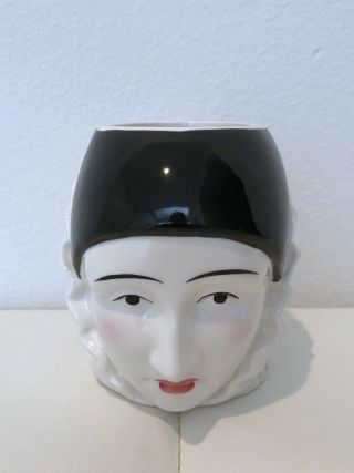VINTAGE TASTE SETTER SIGMA Pierrot Ceramic Mime Clown Cup Mug Pottery Porcelain 4