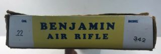 Benjamin Air Rifle Model 342 Box Only Vintage 5