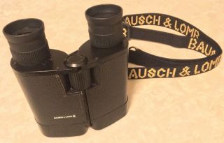 Vintage Bausch And Lomb Regency Binoculars 8x25 Field 5.  5 Degrees W/ Strap