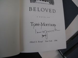 Six Novels Toni Morrison 1994 Slipcase Set 6 Books Each Signed Bluest Sula Etc 3