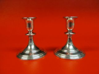 Lovely Vintage Sterling Silver Weighted Candle Holders.