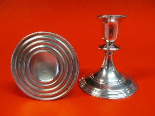 Lovely vintage Sterling Silver Weighted Candle Holders. 4
