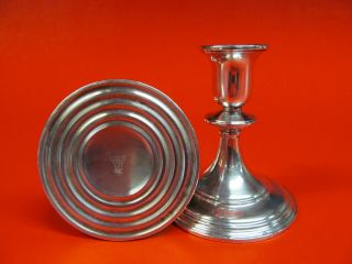 Lovely vintage Sterling Silver Weighted Candle Holders. 7