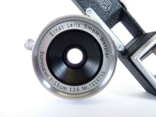 Ernst Leitz Wetzlar Summaron 3.  5cm f/3.  5 Lens & Goggles Leica M Mount 8
