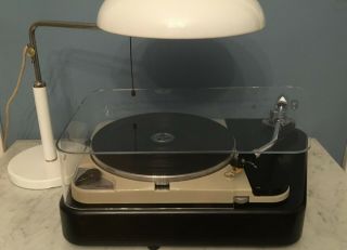 Thorens td 124,  SET asymmetric DUSTCOVER AND BASE for 12 