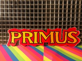 Primus Sticker 10”x 2.  5” Vintage 1990 