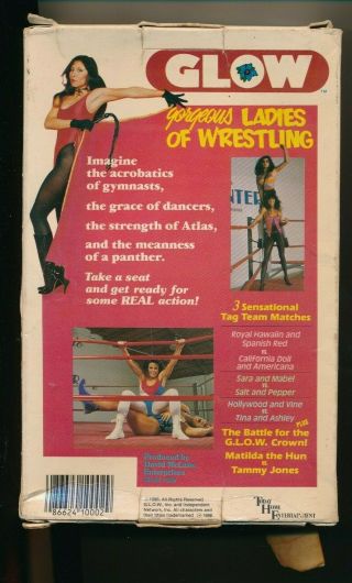 VINTAGE GLOW Gorgeous Ladies of Wrestling Volume One Vol 1 VHS 2