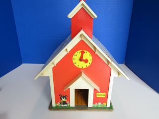 Vintage Fisher Price Little People School House 100 Complete,  BUS Play Family 6