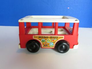Vintage Fisher Price Little People School House 100 Complete,  BUS Play Family 8