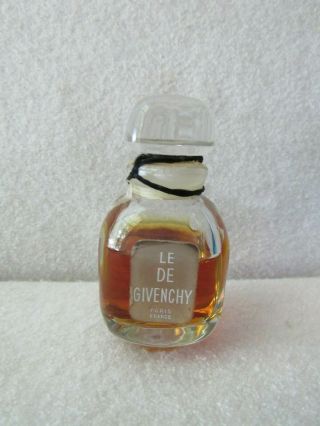 Vintage Rare 1970s Le De Givenchy 1/2 Oz 15 Ml Pure Parfum Old Formula 70 Full