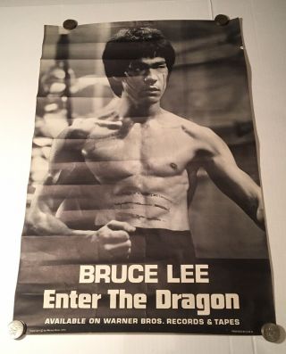 Vintage Bruce Lee Enter The Dragon Movie Poster 1973