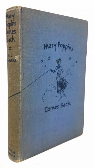 Signed By P.  L.  Travers " Mary Poppins Comes Back " Hardback 3rd Printing (us) 1936