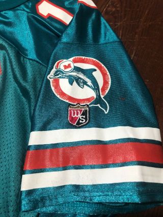 WILSON Vintage Miami Dolphins Dan Marino NFL Jersey Mens Size XL Adult USA EUC 5