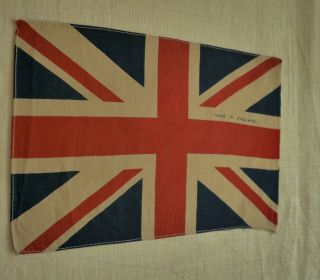 Small Old Ww2 Era Vintage British Union Jack Flag