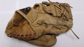 Vintage Sears Roebuck Baseball Glove Cowhide Flex Action Nylon Stitched 1617