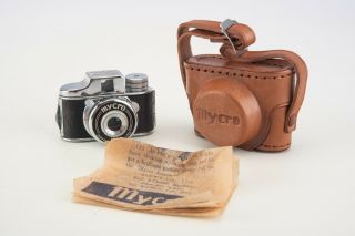 Sanwa Mycro Subminiature Mini Spy Film Camera With Instructions And Case V01