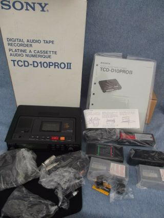 Sony Tcd - D10 Pro Ii 2 Professional Digital Audio Tape Dat Recorder Nib Japan