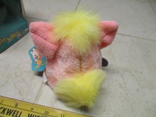 VTG 1999 Tiger Electronics Furby Babies Pink Yellow Mane w/Box Toy 4