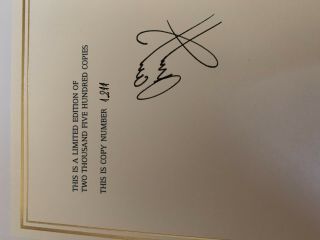 Jimmy Page Genesis Publication Signed Collector ' s Numbered 1211 Zeppelin Book 4