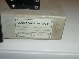 40 ' s IPC Speaker Crossover Unit LU - 1002 from tube amp rack w.  e.  theater 2