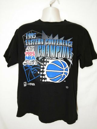 Vintage 90s Nba Orlando Magic Basketball T Shirt Mens Large Black Usa Champion