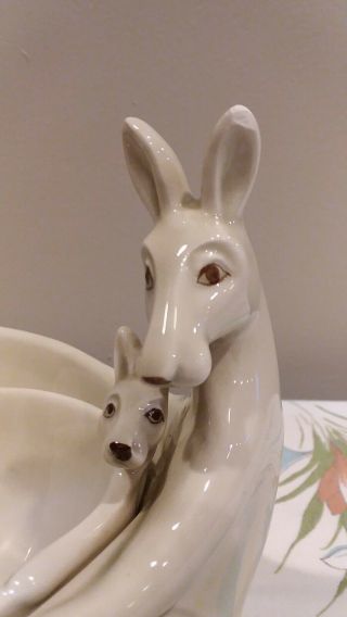 Vintage Fitz and Floyd Kangaroo Chip and Dip Serving Dish (Adorable) 3