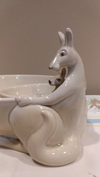 Vintage Fitz and Floyd Kangaroo Chip and Dip Serving Dish (Adorable) 8