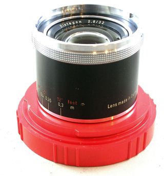Carl Zeiss Distagon 2.  8/32mm Wide Angle Contaflex 126 Lens In Bubble