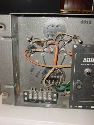 Single 40 ' s ALTEC A247B mono 807 Tube AMP Hollywood western electric theater 4