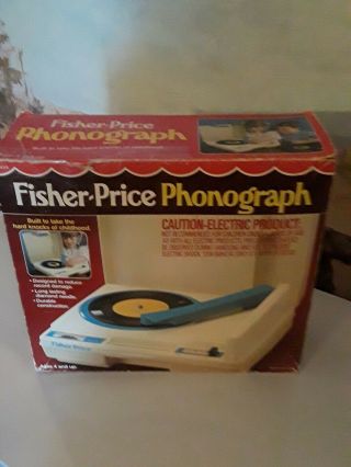 Vintage 1979 Fisher Price Record Player Model 825 Kid Phonograph Turntable