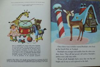 2 Vintage Little Golden Books THE NIGHT BEFORE CHRISTMAS,  RUDOLPH THE RED - NOSED 4